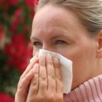 Woman whith Flu Virus 